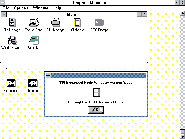 Windows 3.0 版本信息